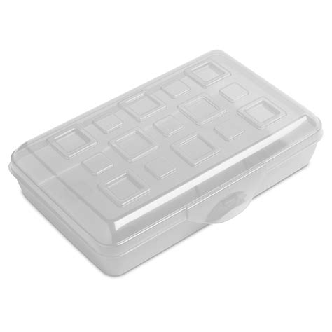 sterilite pencil box clear